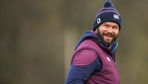 Ireland Rugby Squad Training and Press Conference