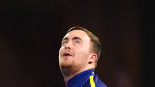 Luke Littler celebrates victory in the semi-final against Rob Cross(Zac Goodwin/PA)