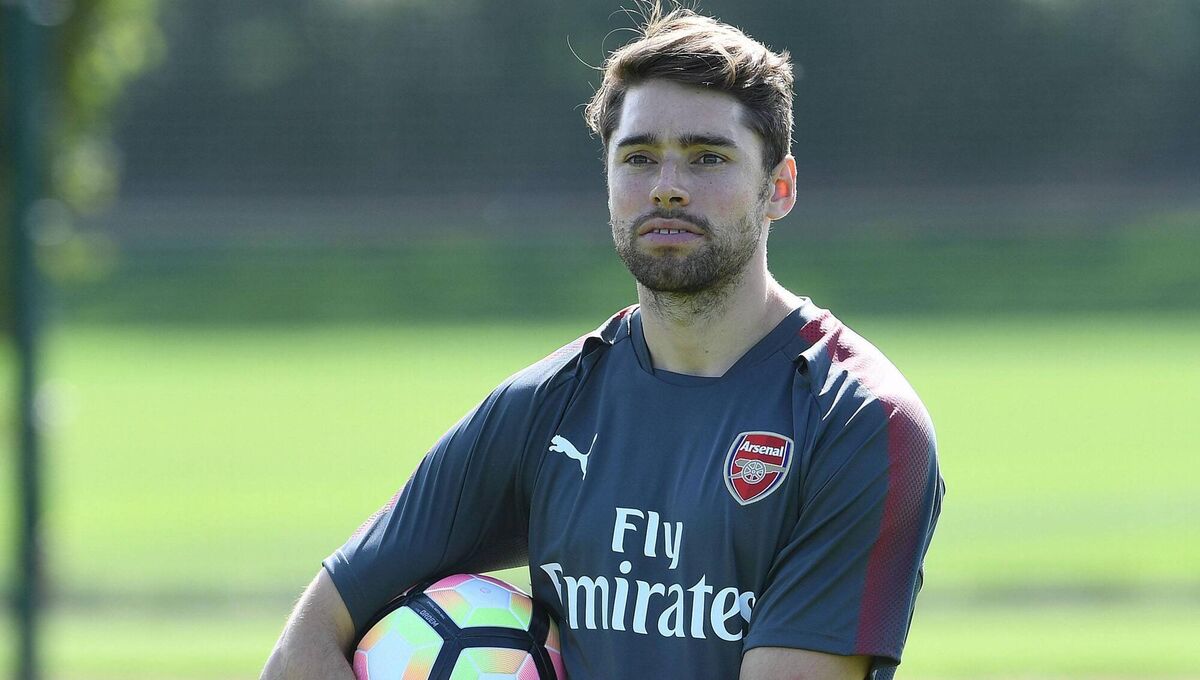 GUN SHOW: Cairbre O'Caireallain during his time as Arsenal Women's Fitness Coach. Picture: David Price/Arsenal FC via Getty Images