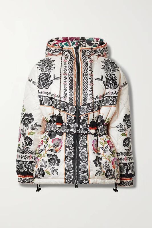 Farm Rio ‘Romantic Garden’ reversible padded quilted shell jacket, Net-a-Porter, €178 Farm Rio ‘Romantic Garden’ reversible padded quilted shell jacket, Net-a-Porter, €178