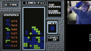 The falling-block video game Tetris has met its match in 13-year-old Willis Gibson, who has become the first player to officially ‘beat’ the original Nintendo version of the game — by breaking it (Willis Gibson/AP)