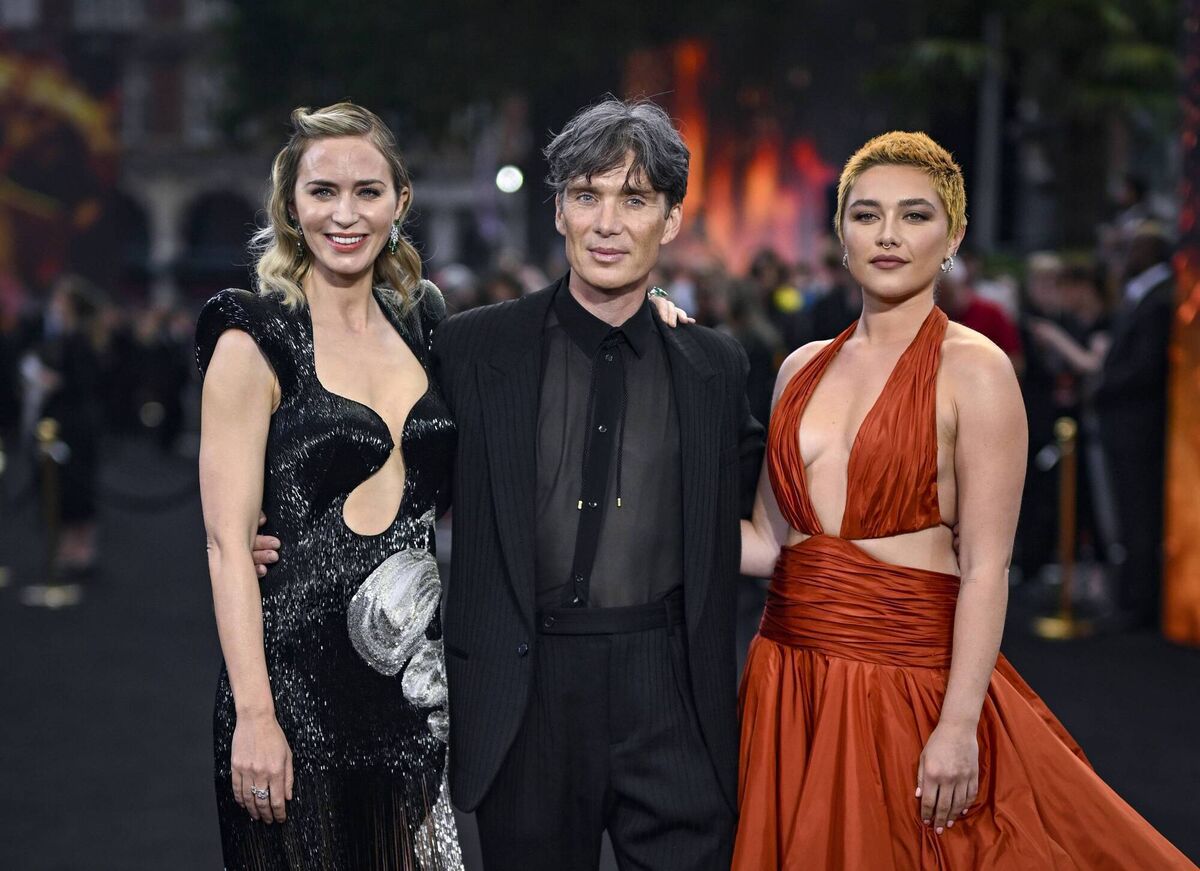 Emily Blunt, Cillian Murphy and Florence Pugh of Oppenheimer. Pic: Gareth Cattermole/Getty Images Emily Blunt, Cillian Murphy and Florence Pugh of Oppenheimer. Pic: Gareth Cattermole/Getty Images