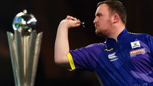 <p>Luke Littler reflected on his missed opportunity during his darts World Championship final defeat. Pic: Zac Goodwin/PA</p>