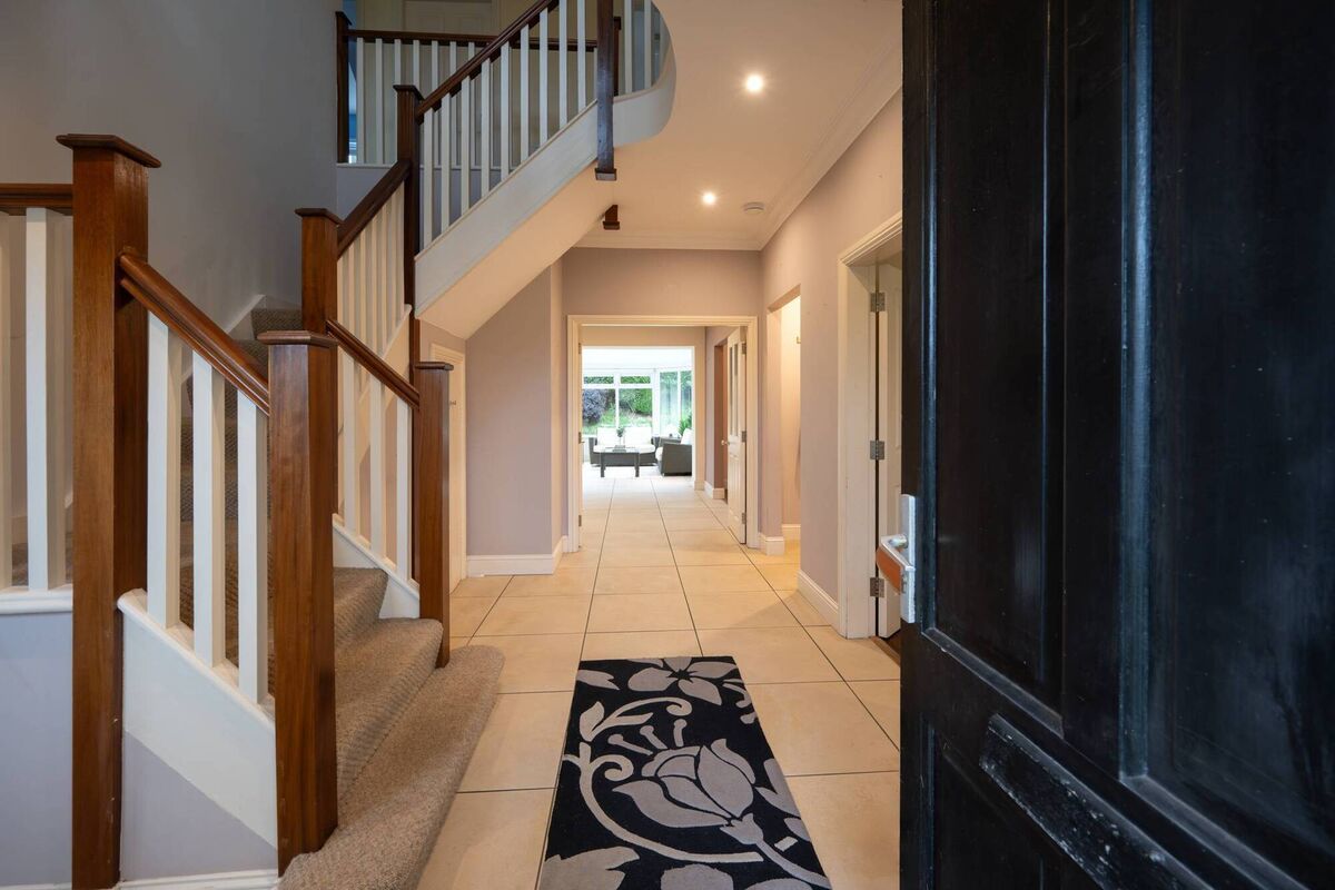 Double height hallway Double height hallway