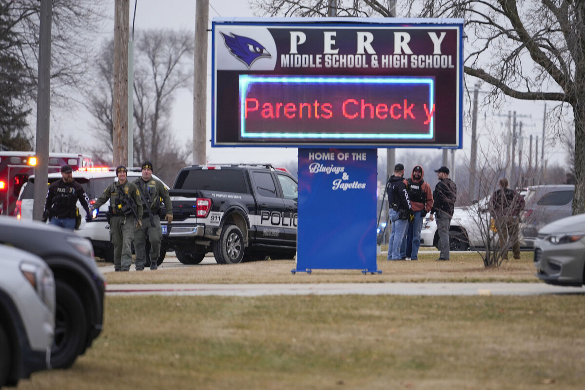 Few students and faculty were in the building at the time, since classes had not yet begun. Picture: AP Photo/Andrew Harnik