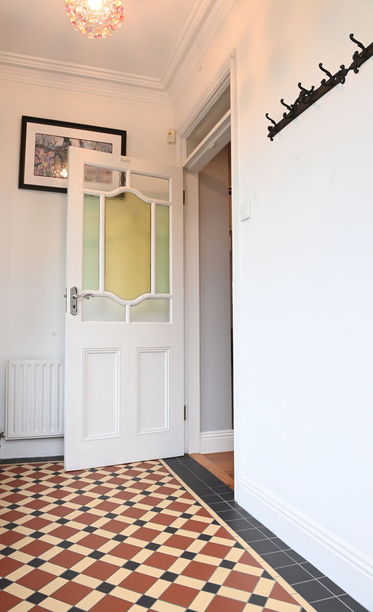 New porch, salvaged door