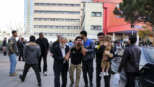 <p>Families of victims of the explosions in Kerman, Iran, which killed 84 people. Picture: Sare Tajalli/ ISNA/AP</p>