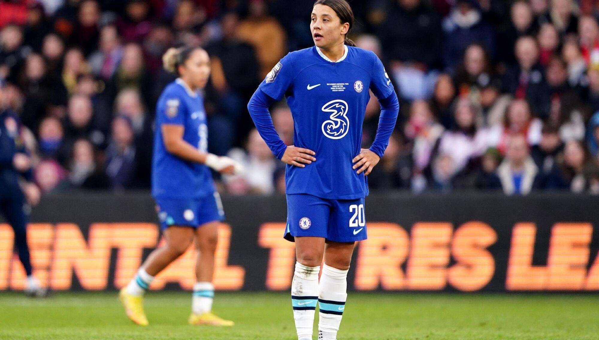 Sam Kerr: blow for Chelsea and Australia as striker suffers ACL injury in training