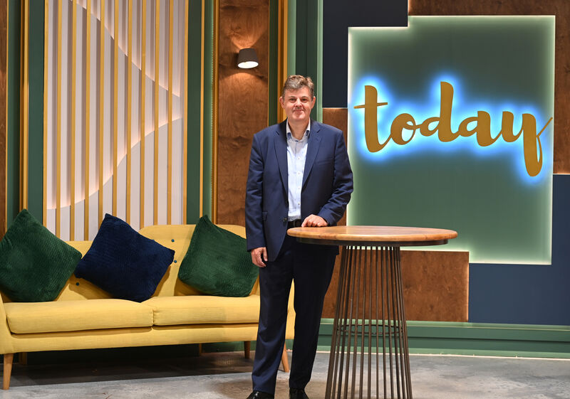 Kevin Bakhurst on the set of 'The Today Show' at RTÉ Cork, where he said there could be job losses, depending on voluntary redundancy applications.Picture: Larry Cummins 