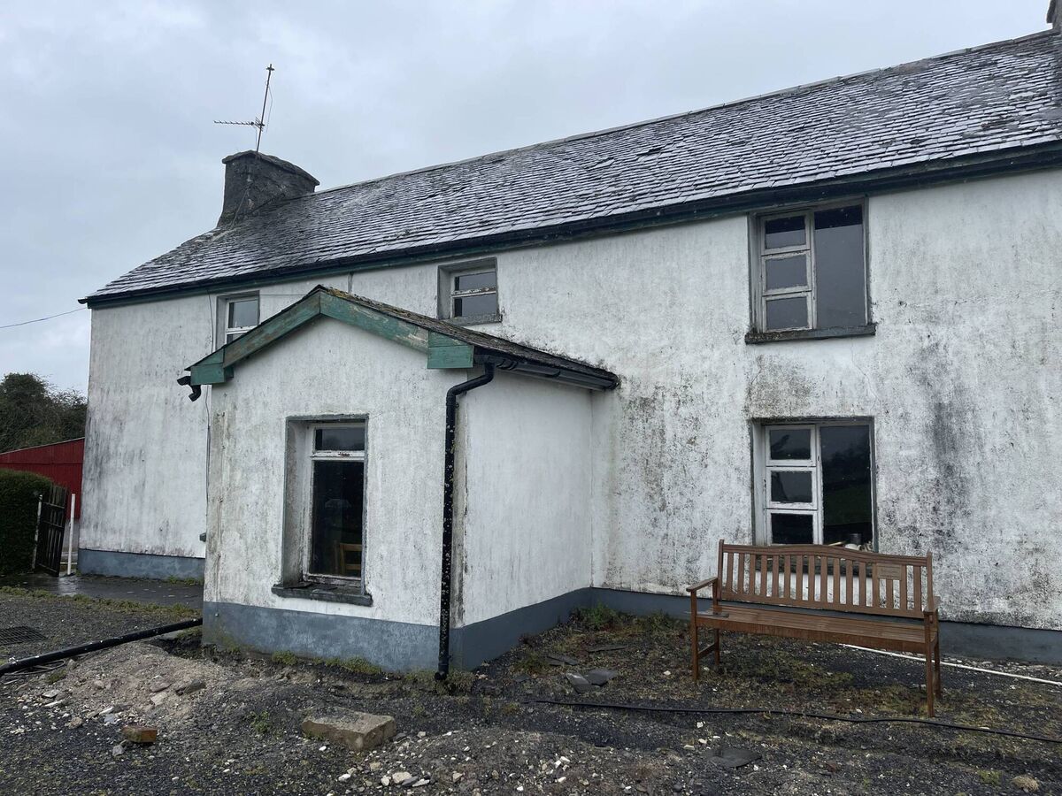 The farmhouse pre-renovation.