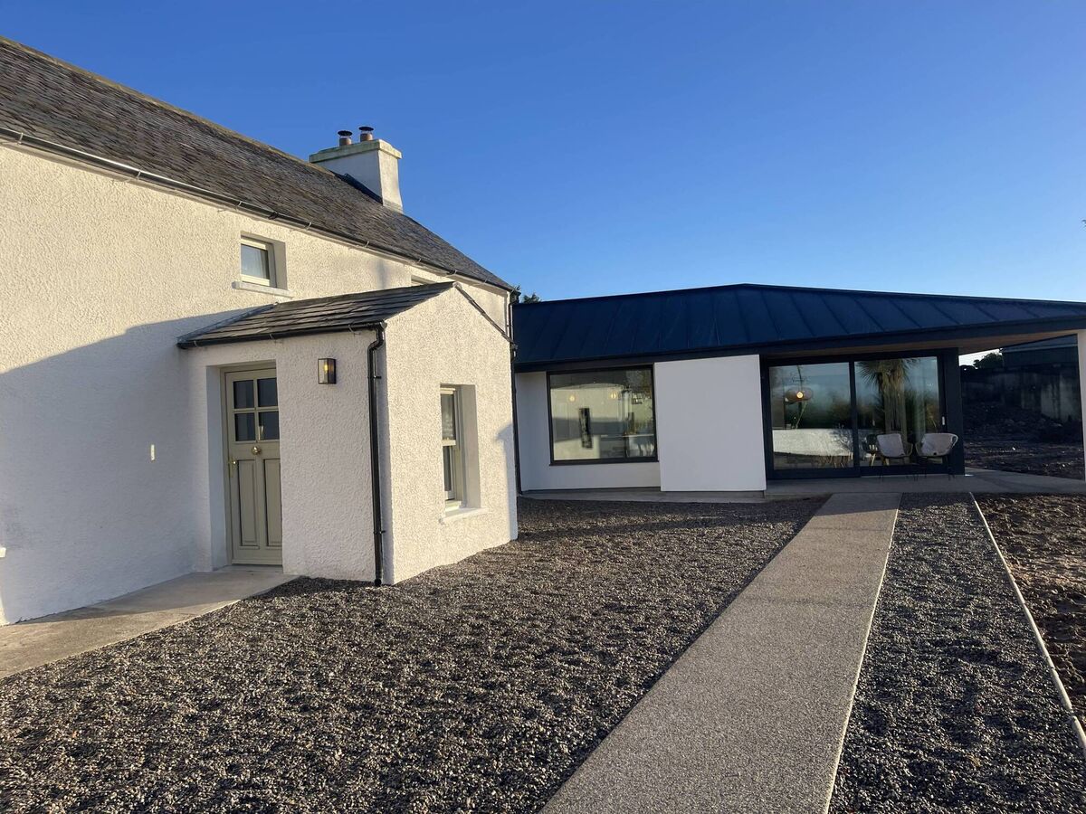 After: The farmhouse and extension.