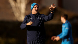 <p>NEW FACE: Senior coach Jacques Nienaber at Leinster Rugby Squad Training at UCD.  Picture: INPHO/Ben Brady</p>