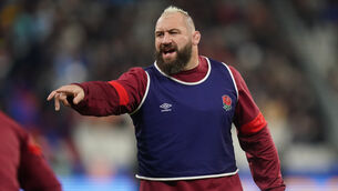 <p>Joe Marler is sidelined due to an arm injury. Pic: Mike Egerton, PA</p>