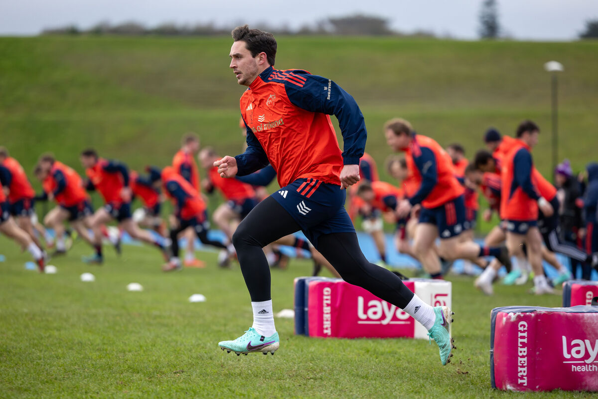 Joey Carbery in training. Pic credit: Morgan Treacy, Inpho.