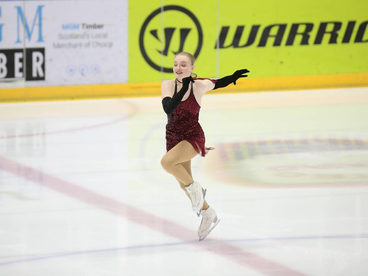 Gorey's Sophia Tchakeva competing at the Irish Figure Skating Championships in Dundee, Scotland in June of 2023. Credits: Ice Skating Association of Ireland