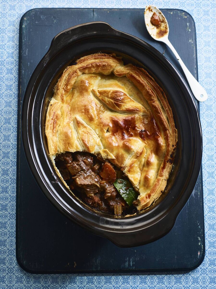 Nathan Anthony's steak and Guinness pie. Picture: Dan Jones/PA Nathan Anthony's steak and Guinness pie. Picture: Dan Jones/PA