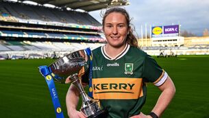 <p>SHOCK: Síofra O’Shea of Kerry stands for a portrait at the launch of the 2024 Lidl Ladies National Football Leagues at Croke Park in Dublin. Pic: Sam Barnes, Sportsfile</p>