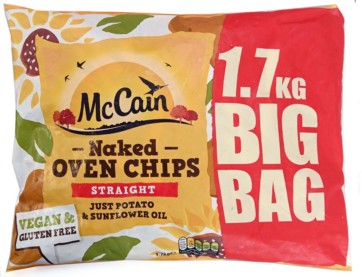 McCain Naked Oven Chips. Picture: Denis Minihane McCain Naked Oven Chips. Picture: Denis Minihane