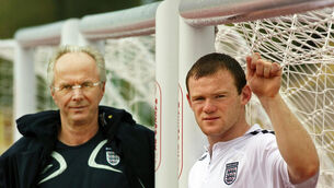 Wayne Rooney has sent his best wishes to Sven-Goran Eriksson (Adrian Dennis/AFP Pool/PA Archive)