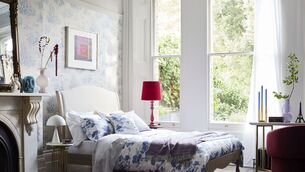 <p>The warm neutral Camille double bed frame from DFS is the antidote to the outgoing cold white and grey look (€909).</p>