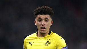 Jadon Sancho has gone back to Germany (Adam Davy/PA)