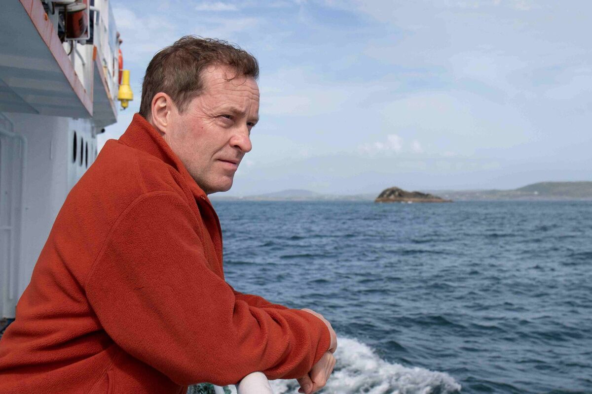 Ardal O'Hanlon on the Cape Clear ferry