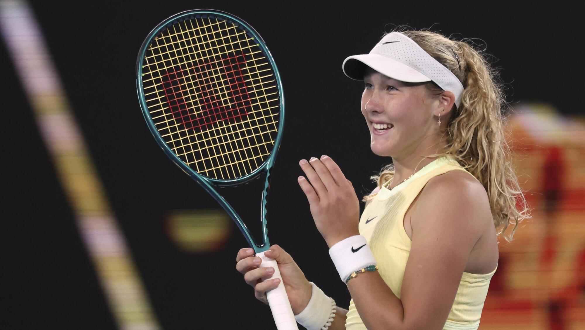 Mirra Andreeva, 16, defeats Ons Jabeur in less than an hour