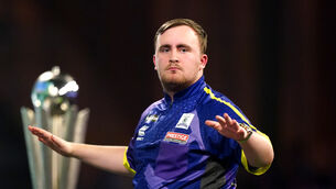 Luke Littler hit the headlines at the World Championship (Zac Goodwin/PA)