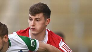 <p>ON THE MARK: Conor Corbett of DCU and Cork. Pic: Eóin Noonan, Sportsfile</p>