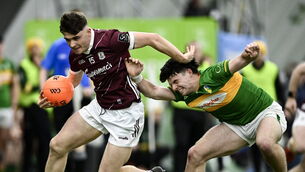 <p>CHIEF SCORER: Cillian Ó Curraoin of Galway in action. Pic: Piaras Ó Mídheach, Sportsfile</p>