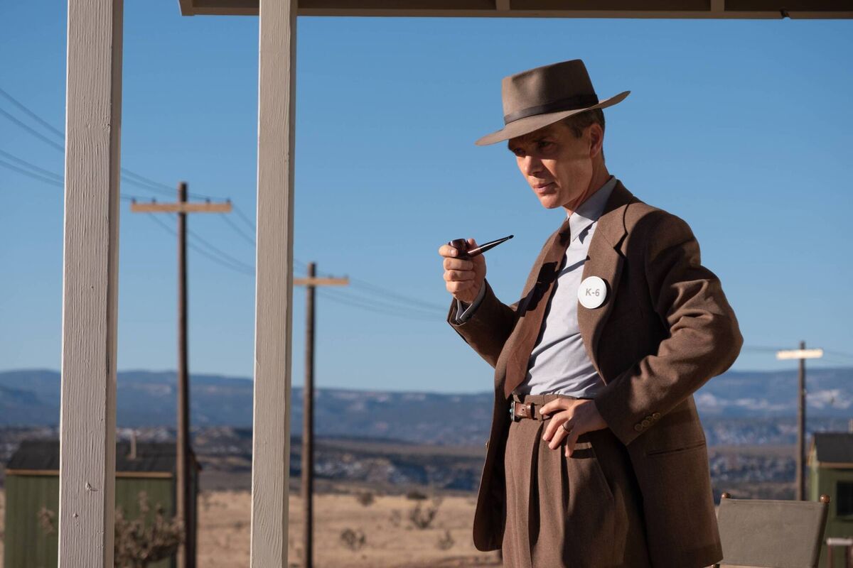 Cillian Murphy as J. Robert Oppenheimer.  
