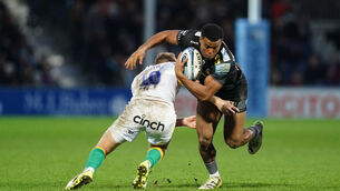 Immanuel Feyi-Waboso (right) s among seven uncapped players in England’s Six Nations squad (David Davies/PA)