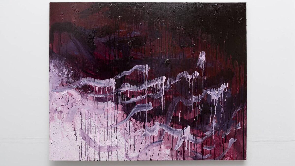 One of Ava Hayes's paintings from the Hold Your Breath exhibition at the Blackwater Valley Makers Art Centre in Fermoy