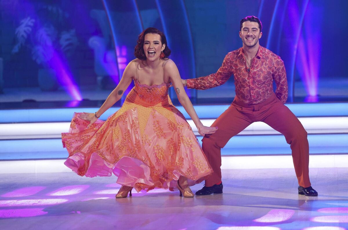 TikTok influencer Miriam Mullins with her dancing partner Montel Hewson. Picture: Kyran O’Brien / kobpix
