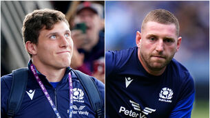 <p>Rory Darge and Finn Russell have been named as Scotland co-captains. Pic: PA</p>