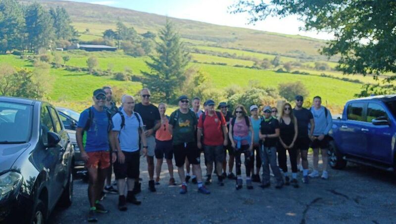 Insurance Institute of Cork members taking part in a Galtee Mountain climb. 