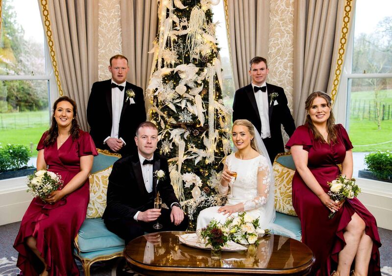 Áine Quane and Paul O’Sullivan with their wedding party. Pictures: Martin Cleary, Cleary’s Photography, clearysphotography.ie Áine Quane and Paul O’Sullivan with their wedding party. Pictures: Martin Cleary, Cleary’s Photography, clearysphotography.ie