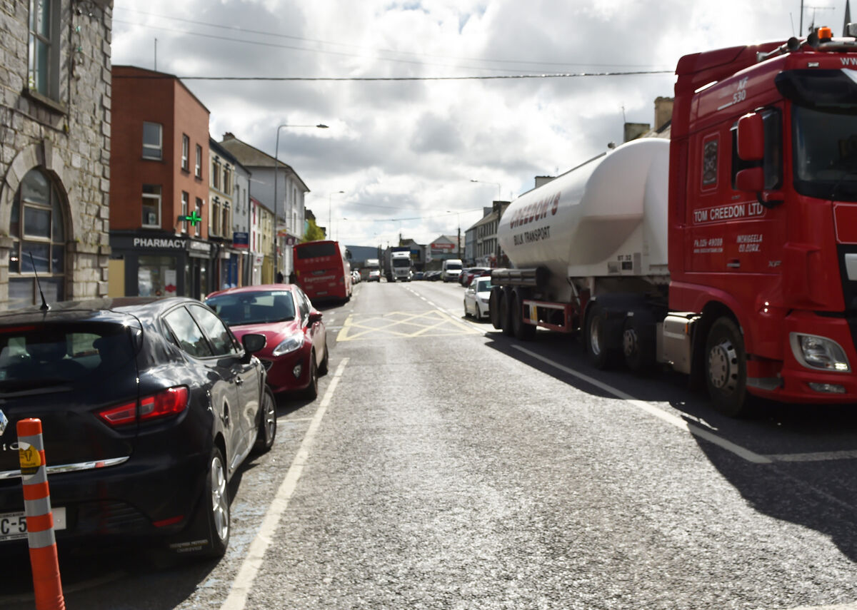 The most recent figures from Transport Infrastructure Ireland show 15,000 vehicles a day pass through Charleville on the N20 Cork to Limerick road. Picture: Eddie O'Hare