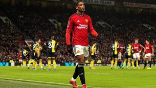 <p>Anthony Martial has gone under the knife (Martin Rickett/PA)</p>
