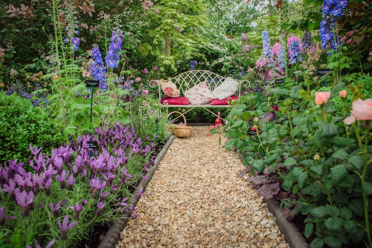 A gravel path leading to a recycled bench. Picture: Alamy/PA A gravel path leading to a recycled bench. Picture: Alamy/PA