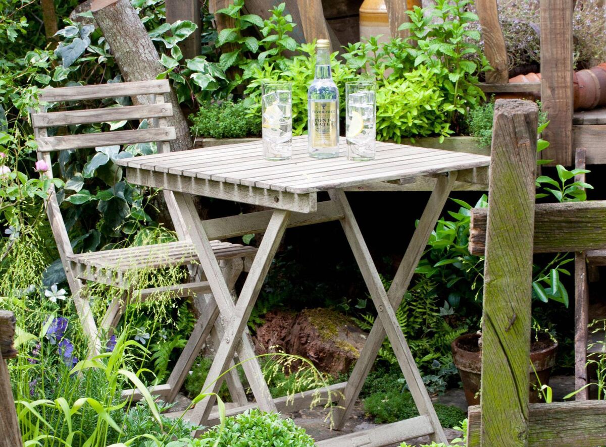 Old wooden furniture reused in a garden. Picture: Alamy/PA Old wooden furniture reused in a garden. Picture: Alamy/PA