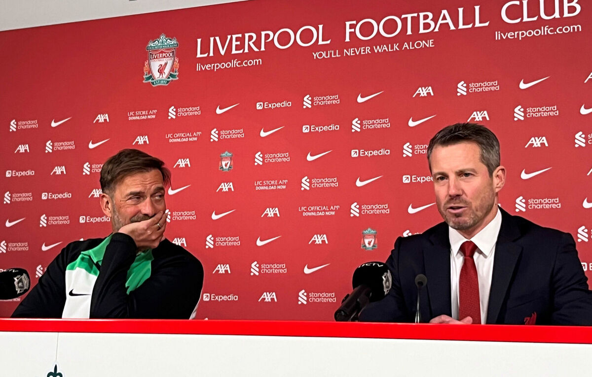 Liverpool manager Jurgen Klopp with chief executive Billy Hogan.