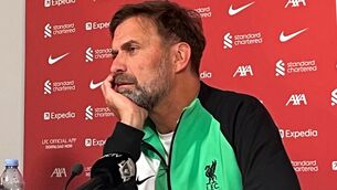 <p>KLOPP OUT: Liverpool manager Jurgen Klopp during a press conference at the AXA Training Centre. Pic credit: Carl Markham/PA Wire.</p>