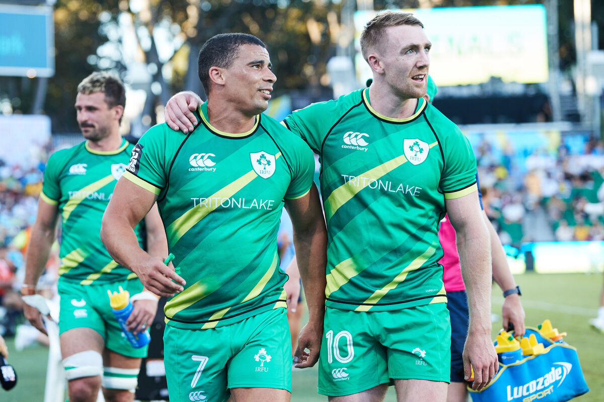 Ireland's Jordan Conroy and Terry Kennedy 