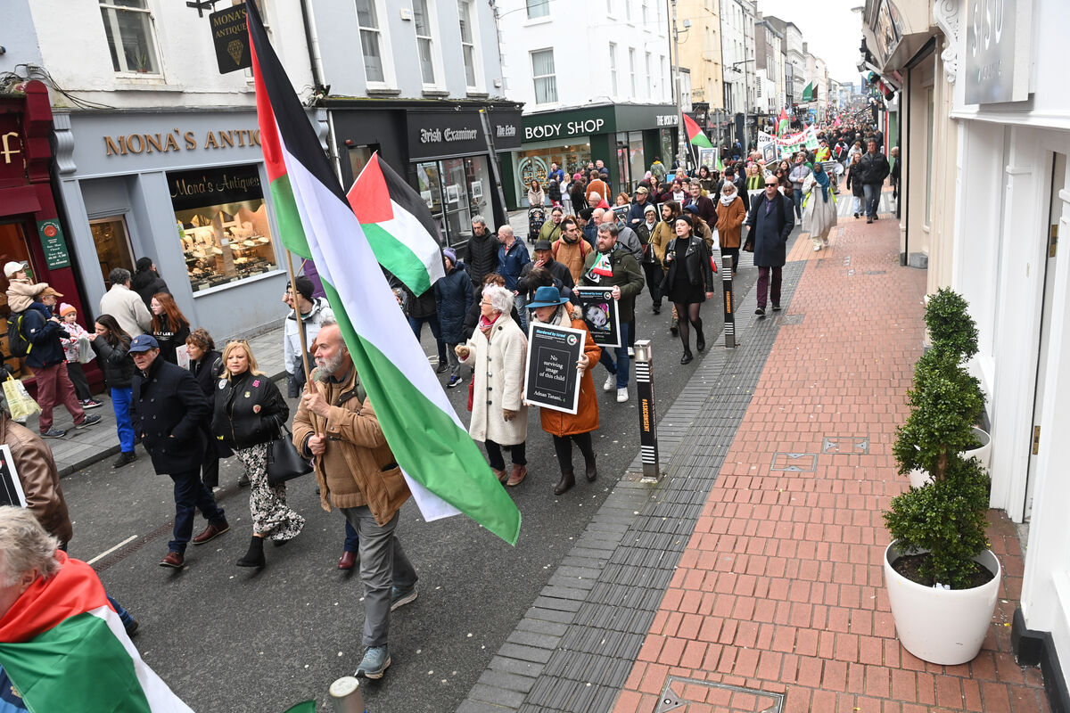 Cork Palestine Solidarity Campaign continue their protest marches, in Cork City on Saturday, January 27, 2024. Picture: Larry Cummins