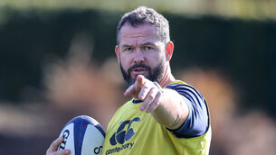 <p>FULL-FOCUS: Head coach Andy Farrell. Pic: Dan Sheridan, Inpho</p>