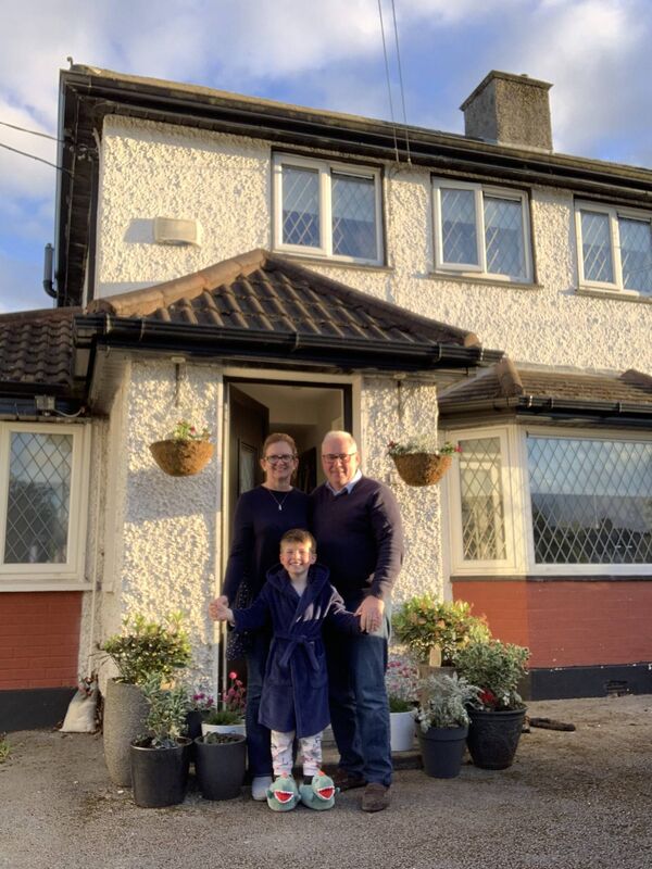 Ann Brannigan and David Mooney and their son Desmond. Pictures: Coco Content