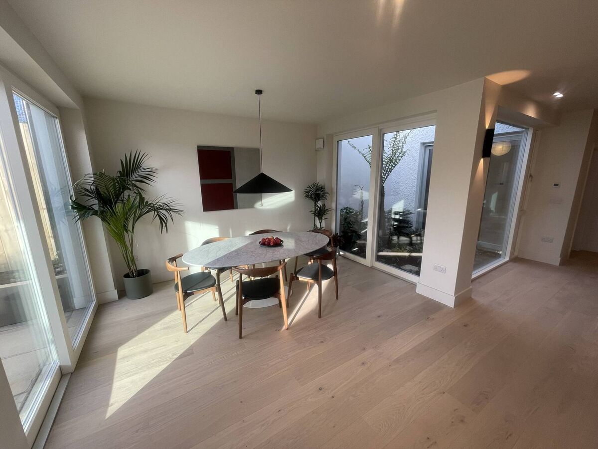 After: The interiors of the Santry house. After: The interiors of the Santry house.