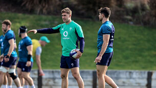 <p>NEW VOICE: Jack Crowley chats with Hugo Keenan. Pic: Dan Sheridan, Inpho</p>