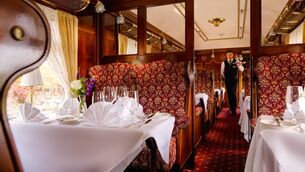 <p>Housed within two original carriages from the Orient Express, the Pullman Restaurant at Glenlo Abbey offers an exciting dining experience.</p>